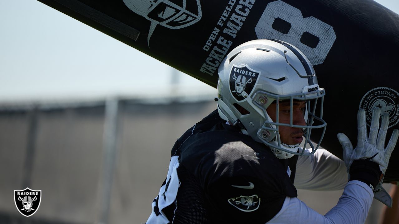 Safety Isaiah Pola-Mao of the Las Vegas Raiders celebrates with News  Photo - Getty Images