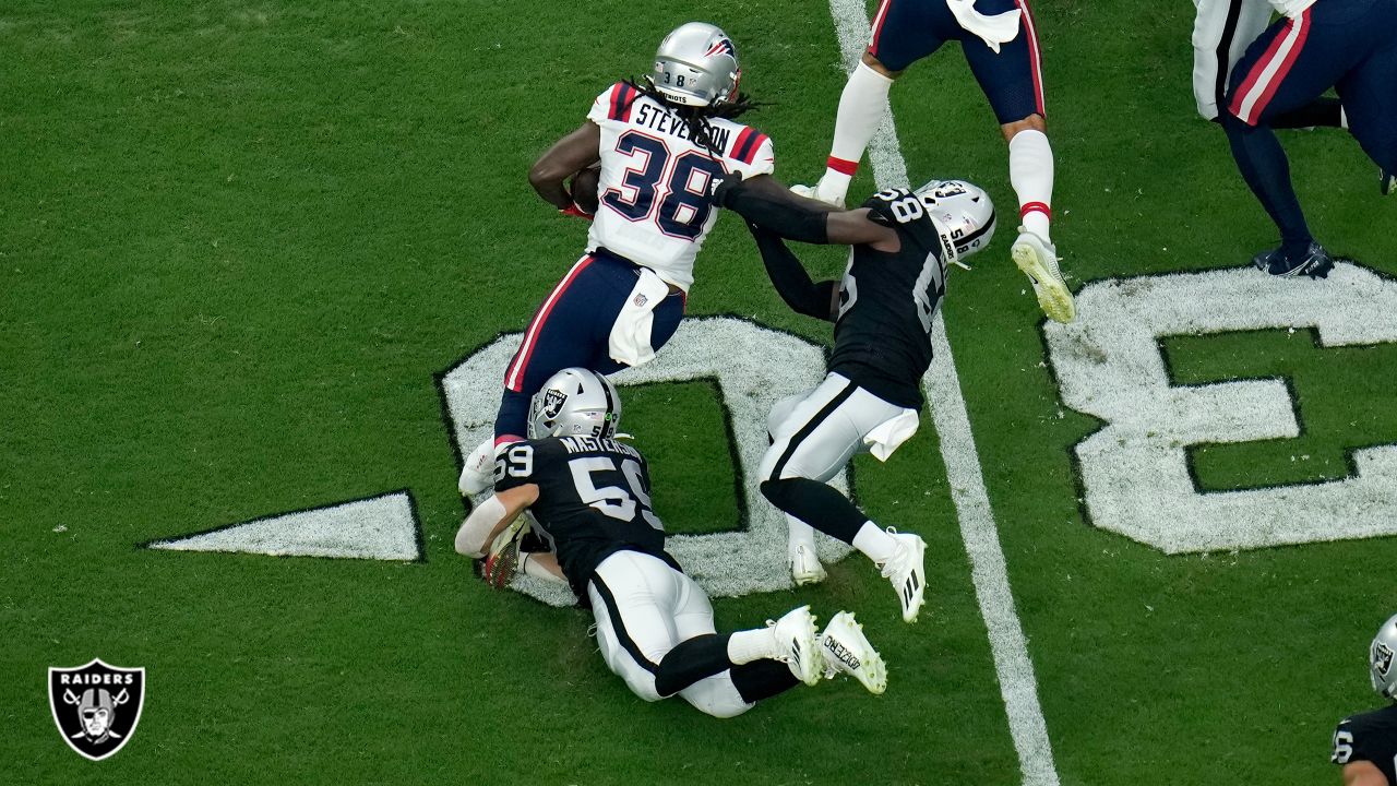 Las Vegas Raiders linebacker Luke Masterson (59) against the Indianapolis  Colts during the first half of an NFL football game, Sunday, Nov 13, 2022,  in Las Vegas. (AP Photo/Rick Scuteri Stock Photo - Alamy