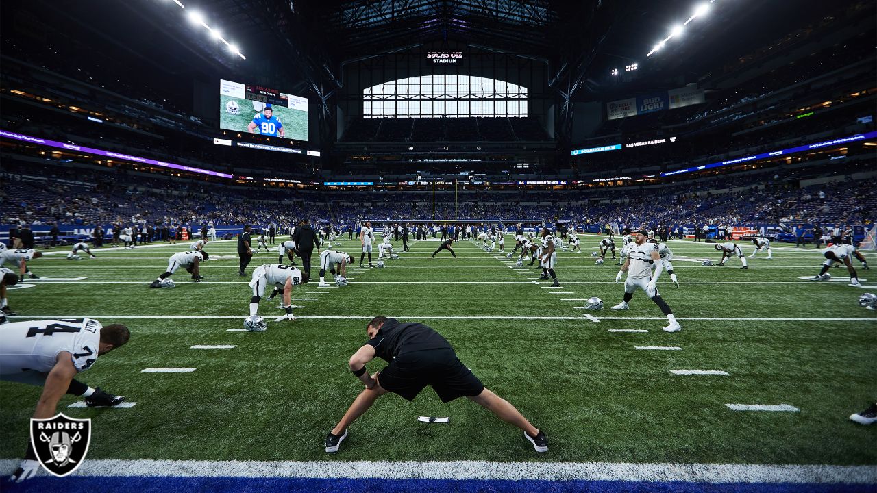 January 02, 2022: Las Vegas Raiders quarterback Marcus Mariota (8) runs  with the ball during NFL football game action between the Las Vegas Raiders  and the Indianapolis Colts at Lucas Oil Stadium