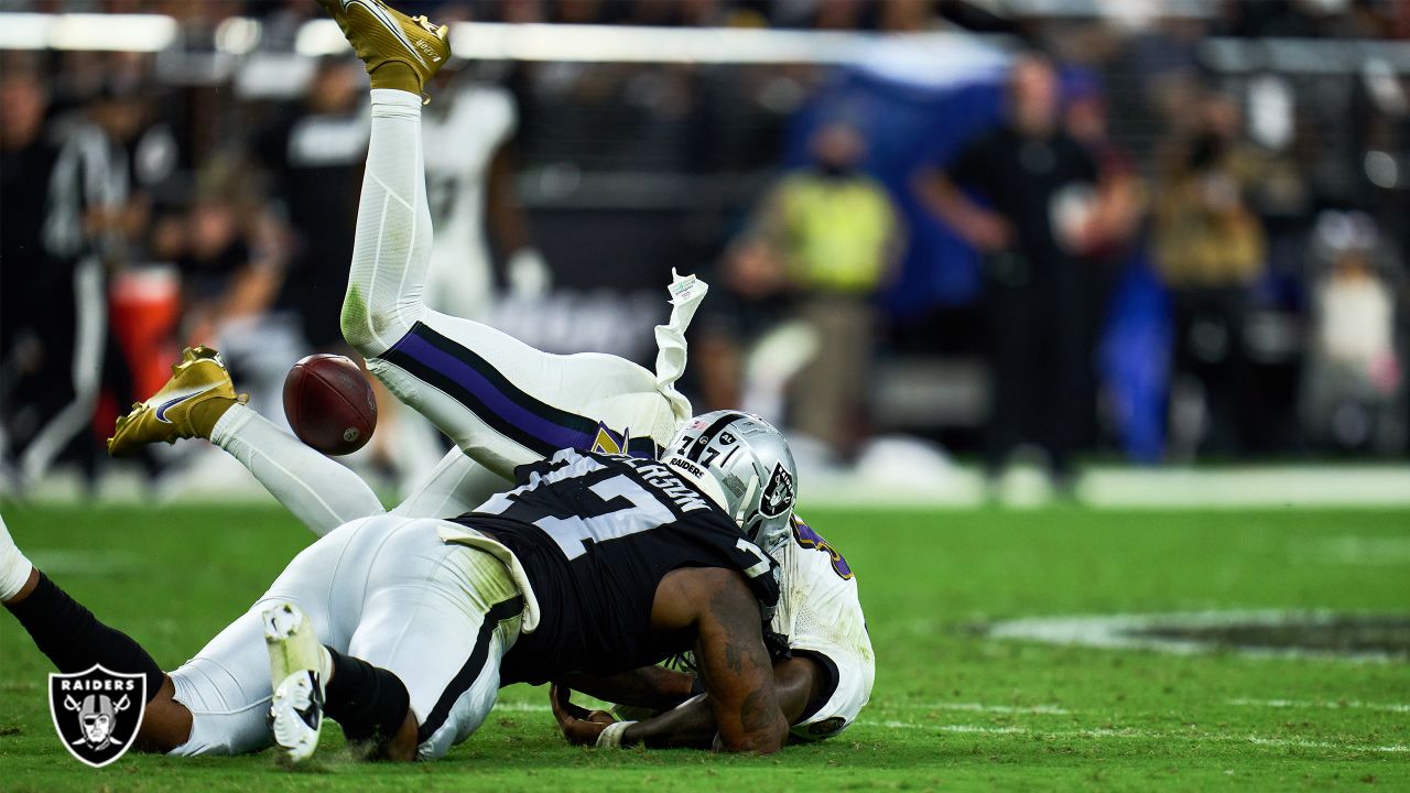 Carl Nassib forces game-winning fumble as Raiders win first-ever