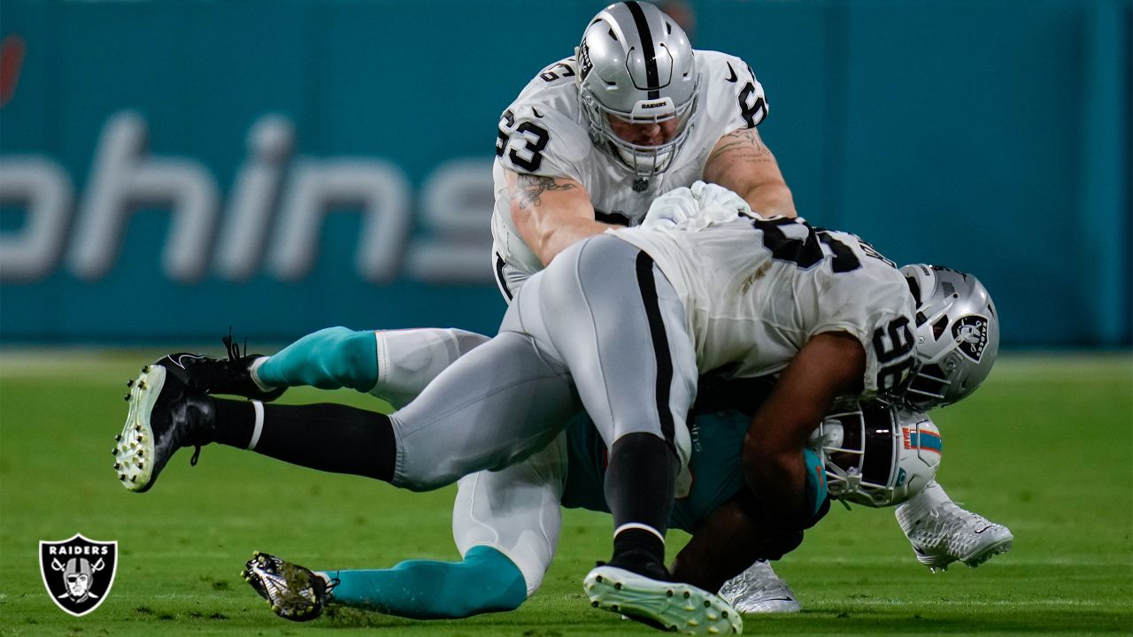 Las Vegas Raiders defensive end Tashawn Bower (96) and defensive