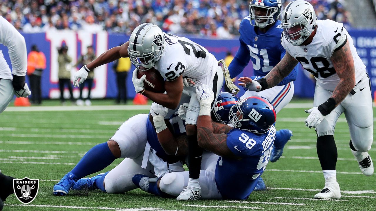 Despite outgaining the Giants by over 150 yards, Raiders offense bitten by  costly turnovers