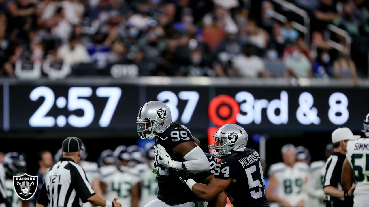 Oakland Raiders wide receiver Keelan Doss (89) during an an NFL preseason  football game against …