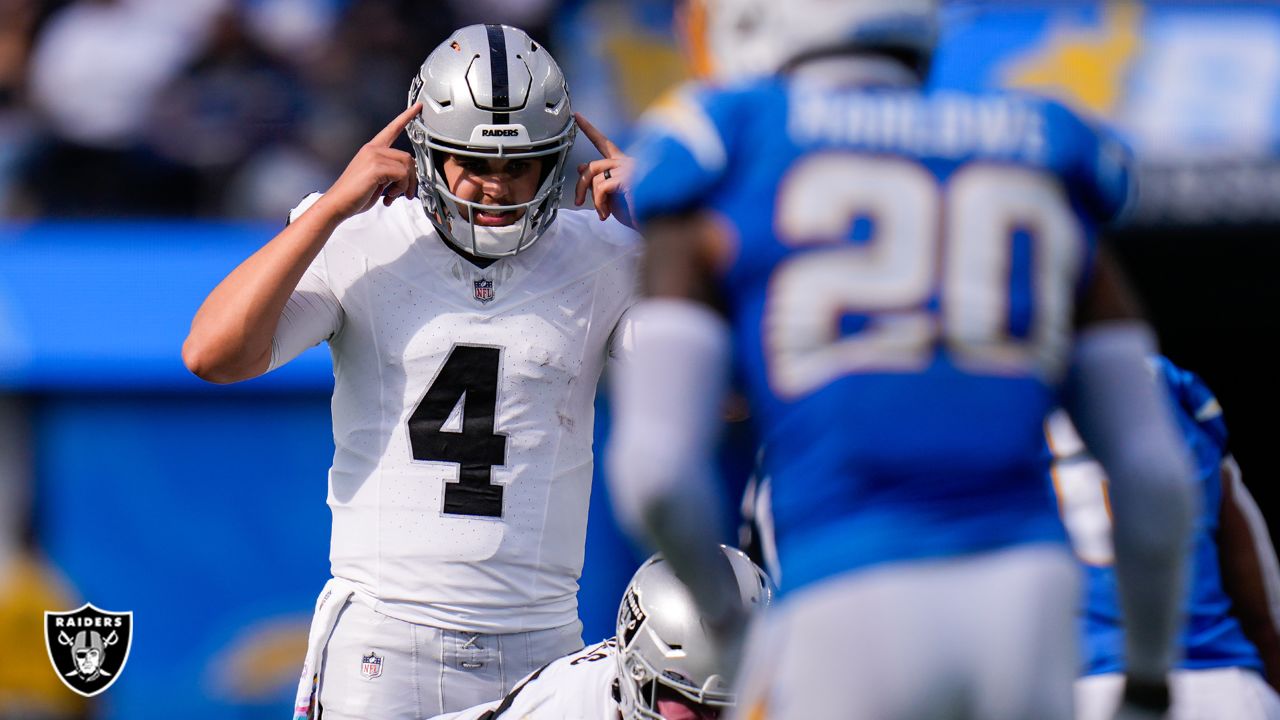 Aidan O'Connell makes NFL debut for Raiders in Week 4, but