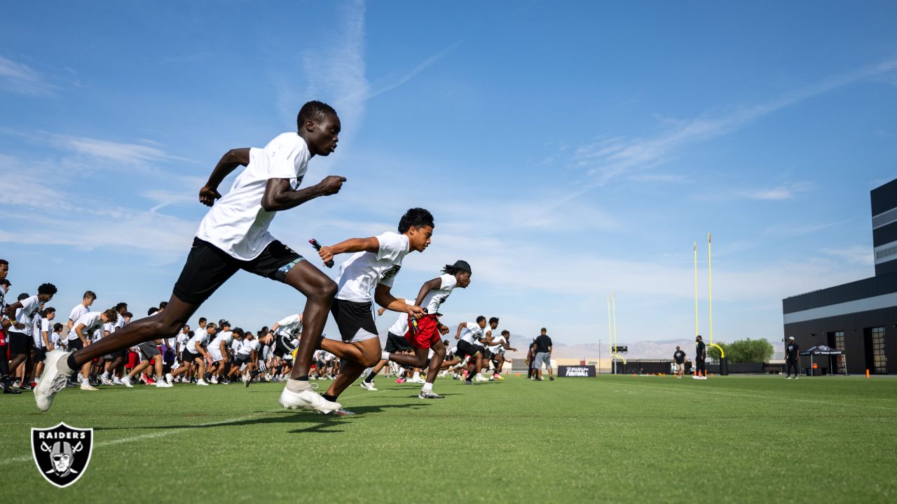 Students participate in Las Vegas Raiders 'C.H.A.M.P. Camp'