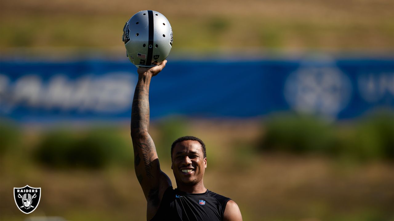 Defensive end Maxx Crosby's sound on the field from joint practice with the  Los Angeles Rams prior to the Raiders' Preseason Week 2 matchup