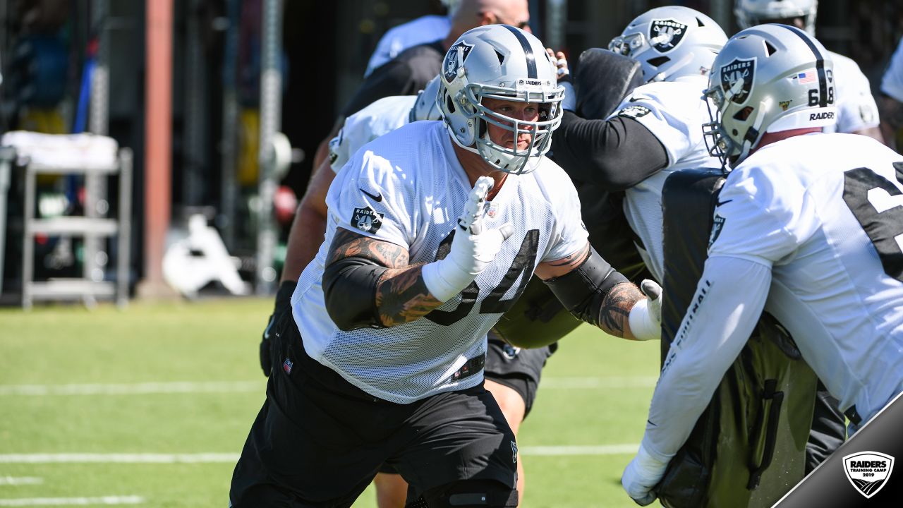 Las Vegas Raiders guard Richie Incognito (64) during training camp