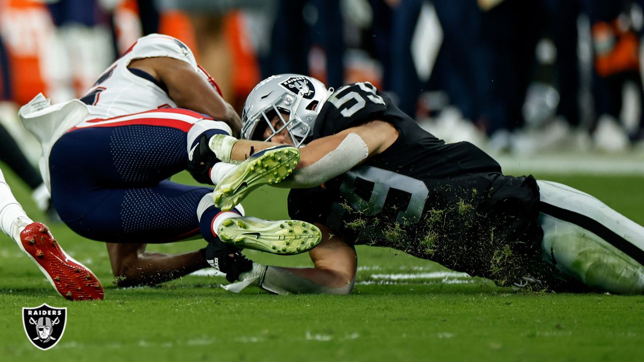 Las Vegas Raiders linebacker Luke Masterson (59) against the Indianapolis  Colts during the first half of an NFL football game, Sunday, Nov 13, 2022,  in Las Vegas. (AP Photo/Rick Scuteri Stock Photo - Alamy