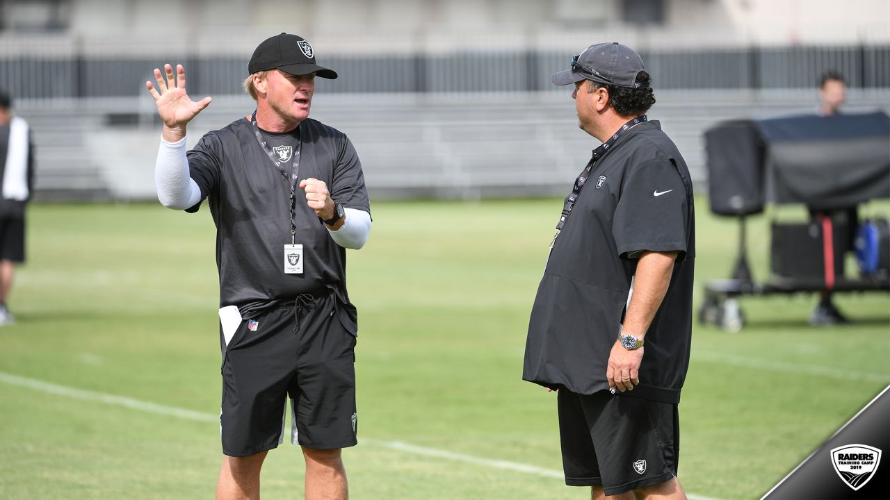 Just snarl, baby! Raiders' Jon Gruden gets into the spirit for 'Hard Knocks”