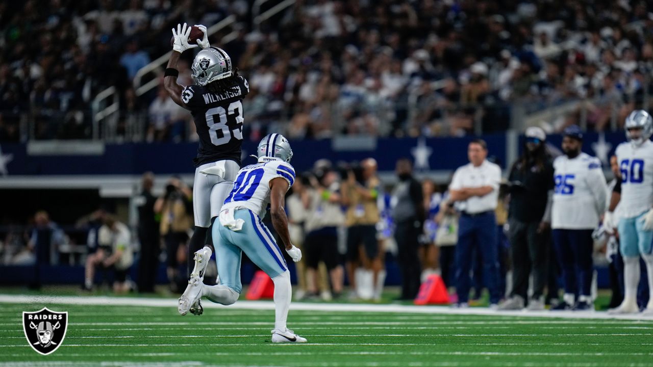 Las Vegas Raiders cornerback Bryce Cosby (44) defends against the Dallas  Cowboys during a preseason NFL Football game in Arlington, Texas, Saturday,  Aug. 26, 2023. (AP Photo/Michael Ainsworth Stock Photo - Alamy