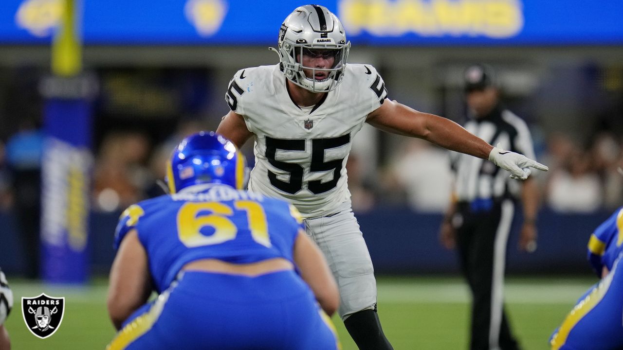 Las Vegas Raiders cornerback Nate Hobbs (39) runs during an NFL football  game against the Los Angeles Chargers Monday, Oct. 4, 2021, in Inglewood,  Calif. (AP Photo/Kyusung Gong Stock Photo - Alamy