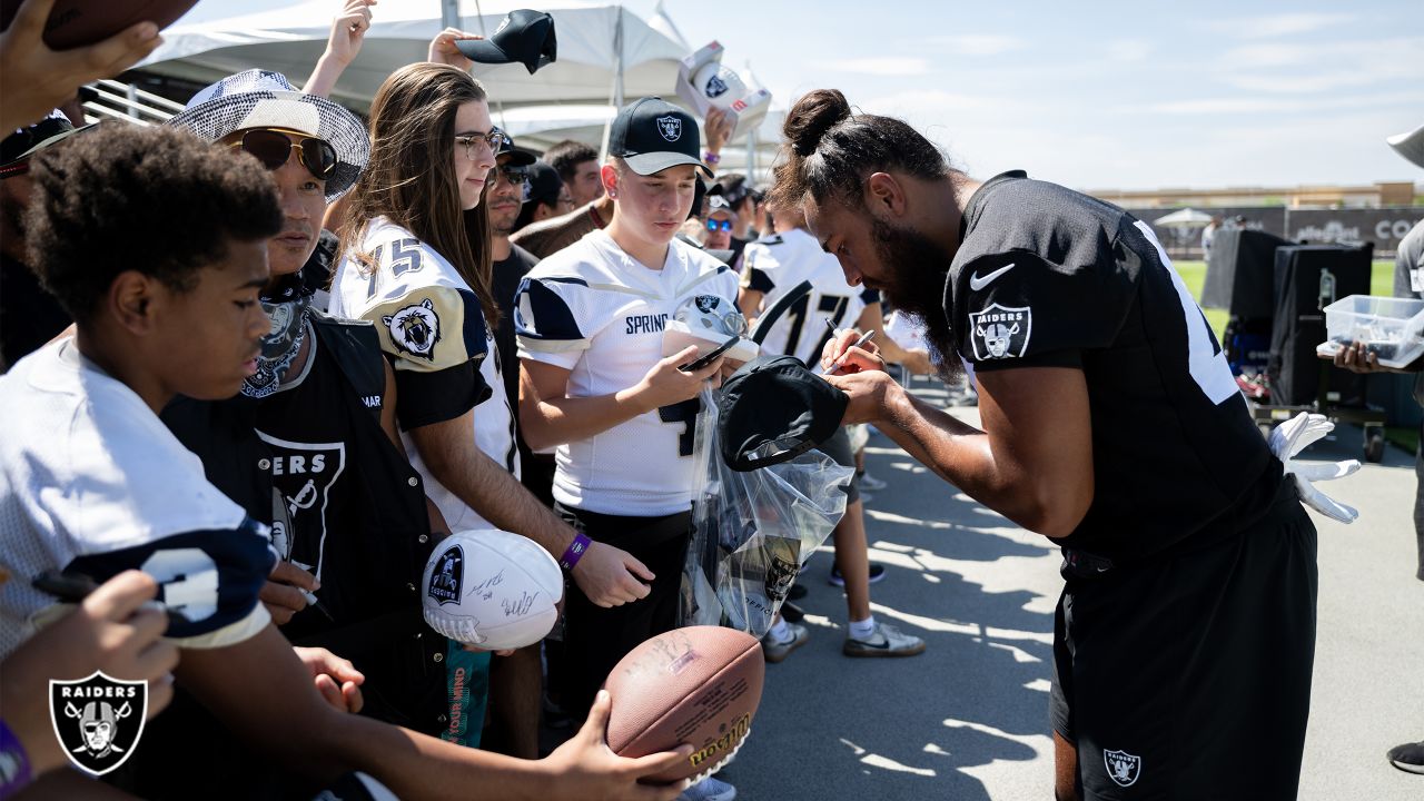 Raiders engage community during Training Camp