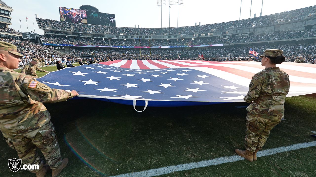 Raiders honor military during Salute to Service