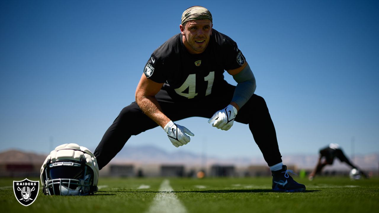 Denver Broncos linebacker Aaron Patrick (94) during the first half of an  NFL football game against the Las Vegas Raiders, Sunday, Oct 2, 2022, in  Las Vegas. (AP Photo/Rick Scuteri Stock Photo - Alamy