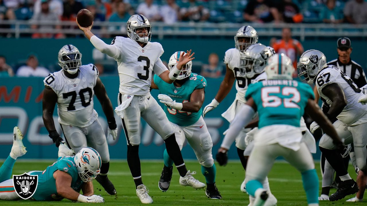 Las Vegas Raiders vs. Miami Dolphins notebook: Is Jarrett Stidham actually  kind of good?