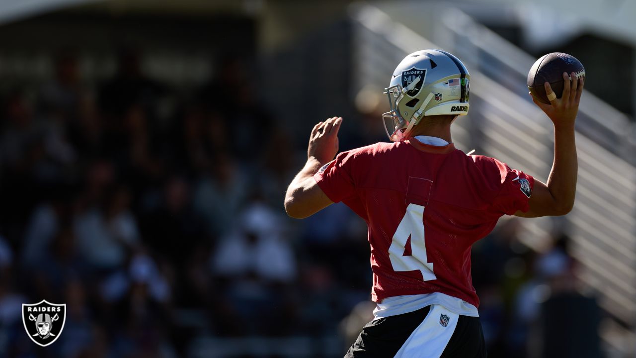 Rookie QB Aidan O'Connell turning heads at Raiders training camp