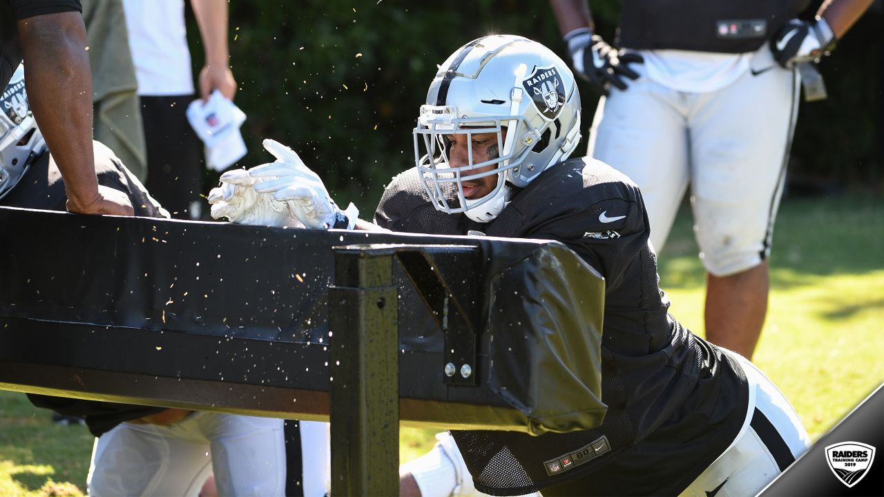 Oakland Raiders center Richie Incognito (64) during NFL football training  camp Monday, July 29, 2019, in Napa, Calif. (AP Photo/Eric Risberg Stock  Photo - Alamy