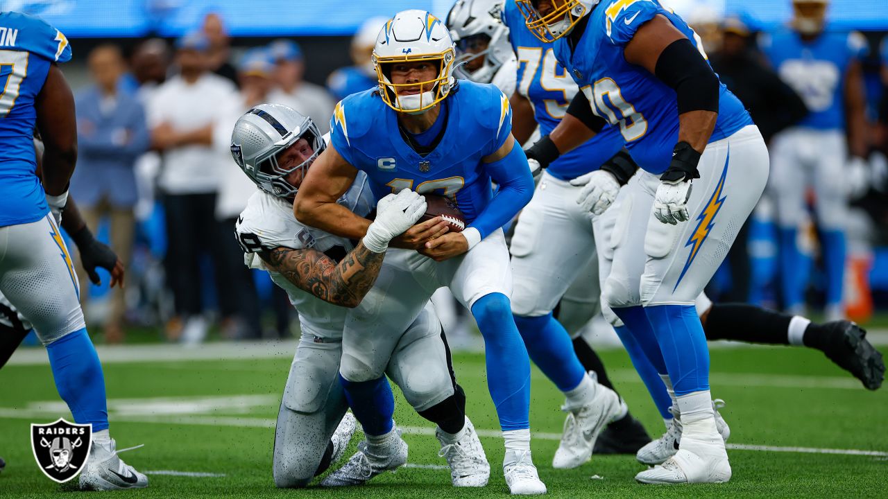 Halftime Report: Raiders fall behind early against the Chargers