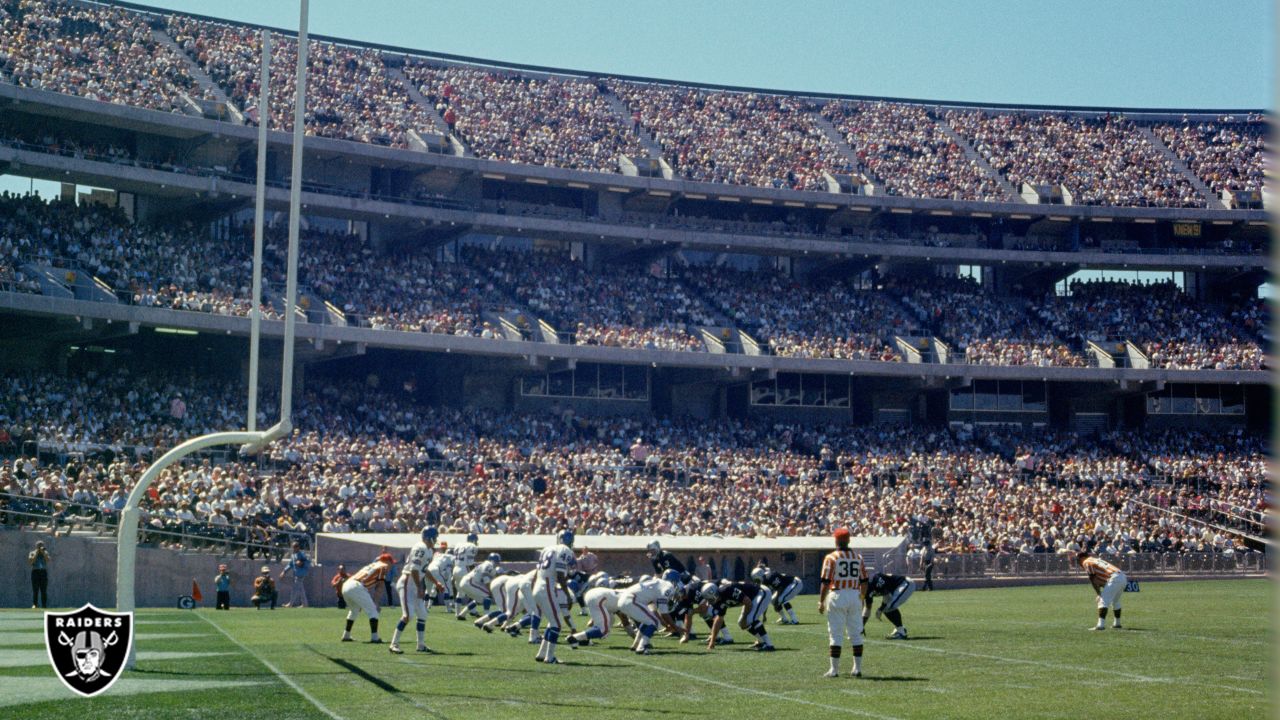 Football Oakland Raiders QB Daryl Lamonica on field during game vs Denver  Broncos Denver CO