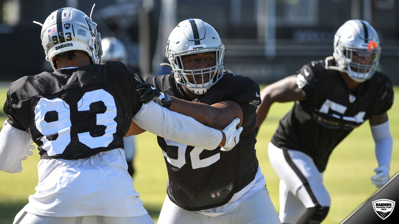 Oakland Raiders center Richie Incognito (64) during NFL football training  camp Monday, July 29, 2019, in Napa, Calif. (AP Photo/Eric Risberg Stock  Photo - Alamy