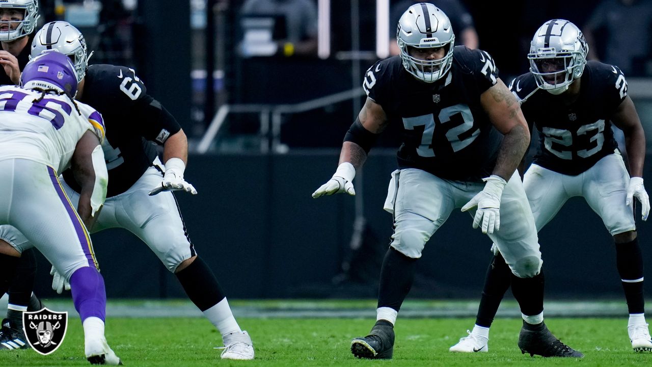 Minnesota Vikings safety Mike Brown (37) looks on during an NFL preseason  football game against the Las Vegas Raiders on Aug. 14, 2022, in Las Vegas.  (AP Photo/Denis Poroy Stock Photo - Alamy