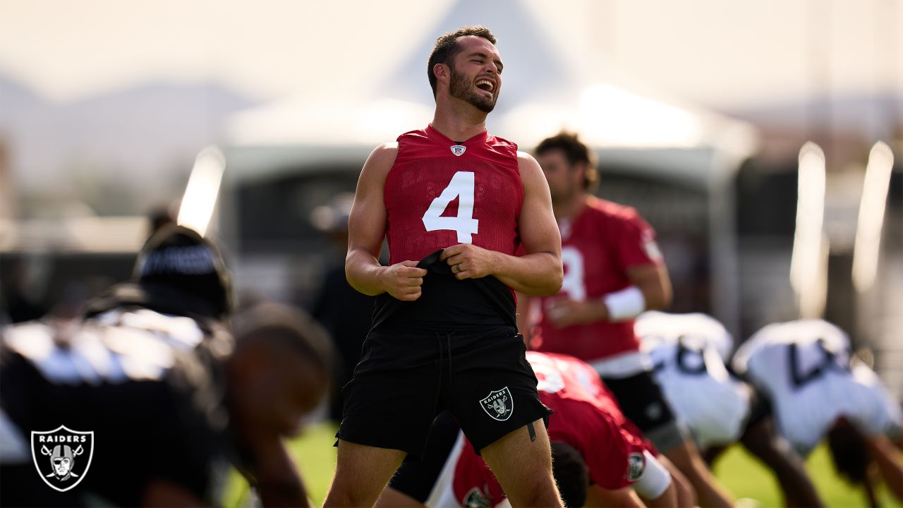 Derek Carr mic'd up at 2022 Training Camp: 'My pink jersey has