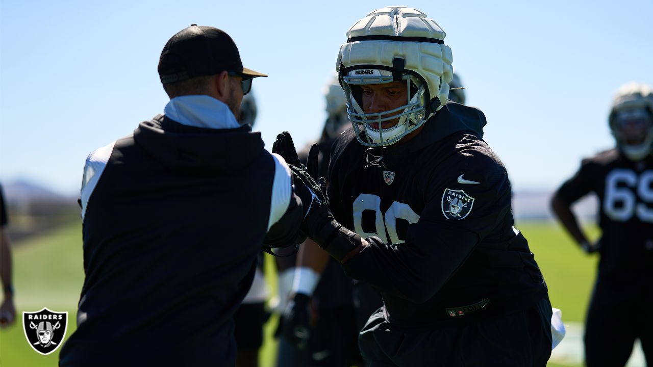 Dallas Cowboys defensive lineman Robert Callaway runs sprints