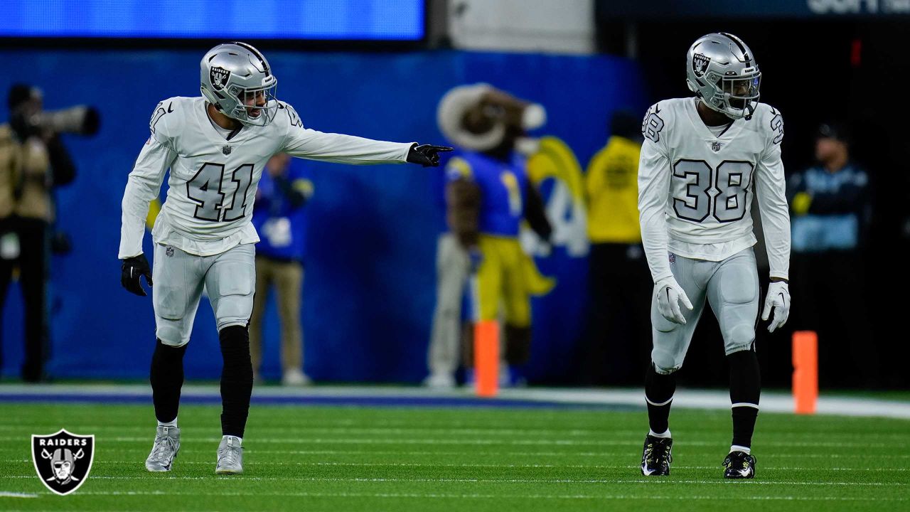 Las Vegas Raiders safety Matthias Farley (41) during the first