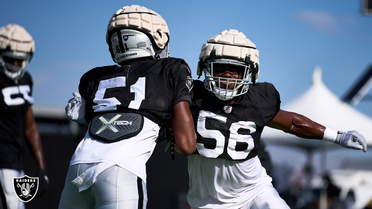 Maxx Crosby gets physical in Raiders' spirited first practice of training  camp in pads - The Athletic