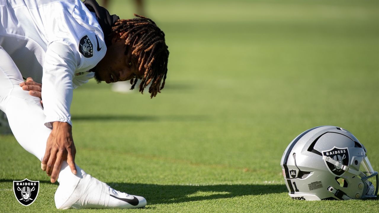 L.E. Baskow on X: Las Vegas Raiders wide receiver Keelan Cole stays in  bounds by less than an inch to score a late touchdown over the New England  Patriots cornerback Marcus Jones