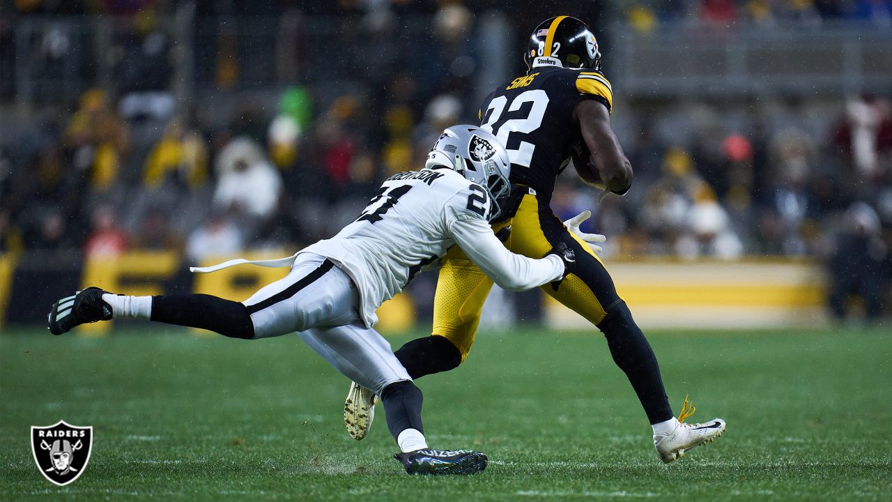 Las Vegas Raiders cornerback Tyler Hall #37 plays during pre-season NFL  football game against the San Francisco 49ers Sunday, Aug. 13, 2023, in Las  Vegas. (AP Photo/Denis Poroy Stock Photo - Alamy