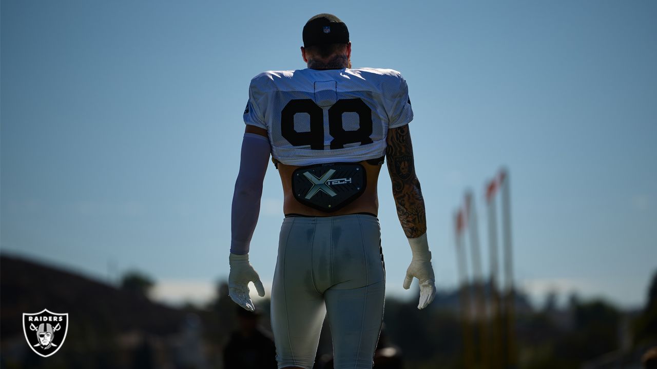 Defensive end Maxx Crosby's sound on the field from joint practice with the  Los Angeles Rams prior to the Raiders' Preseason Week 2 matchup