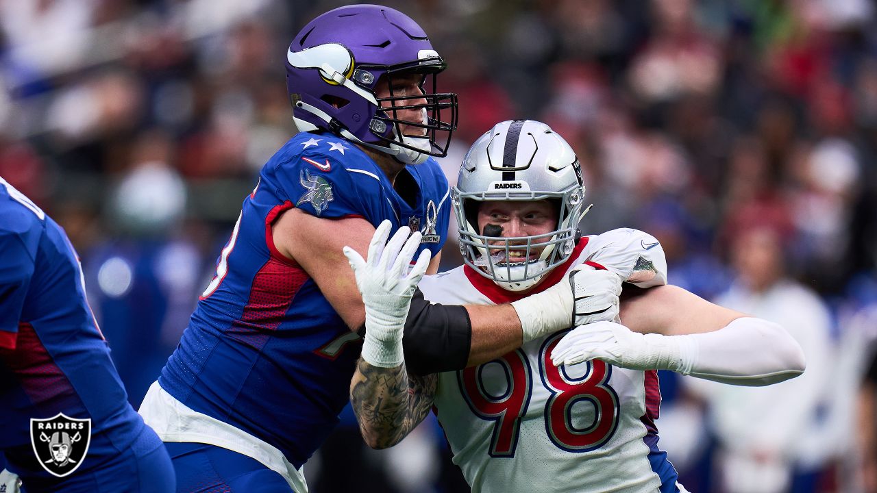 Defensive end Maxx Crosby's sound on the field from joint practice with the  Los Angeles Rams prior to the Raiders' Preseason Week 2 matchup