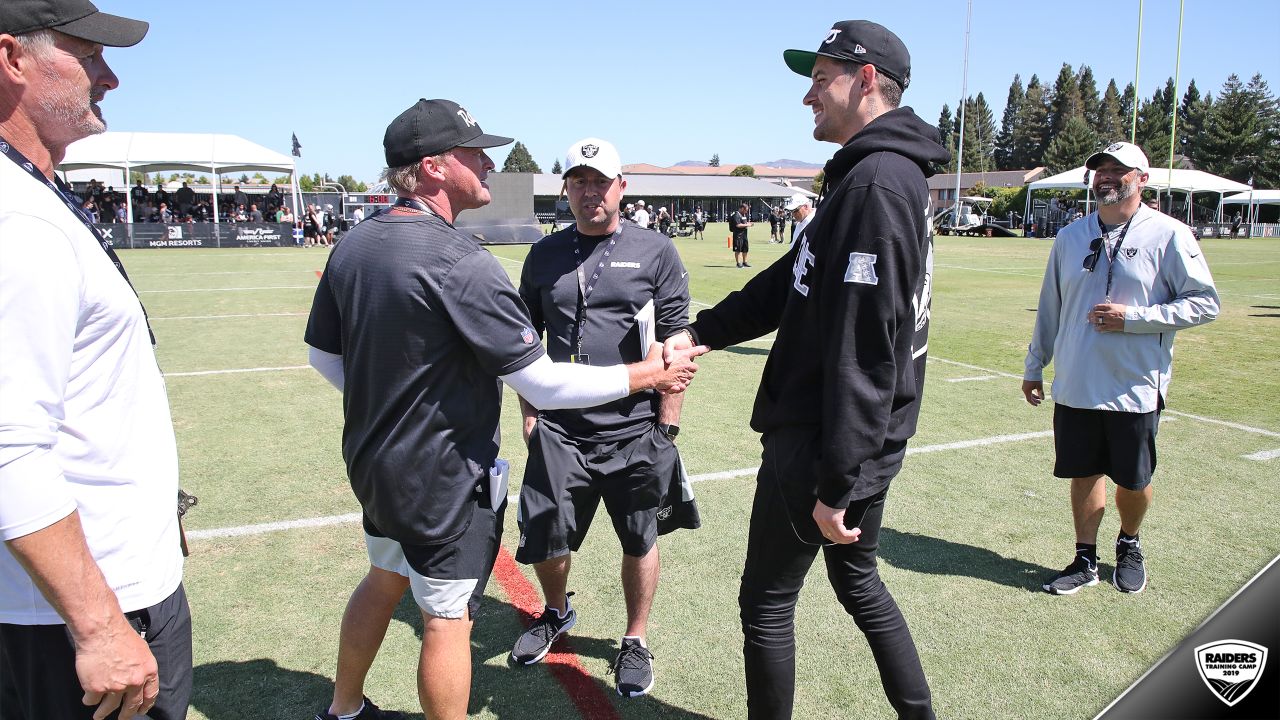 Just snarl, baby! Raiders' Jon Gruden gets into the spirit for 'Hard Knocks”