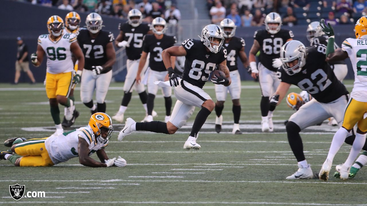 Oakland Raiders wide receiver Keelan Doss (89) during an an NFL preseason  football game against …