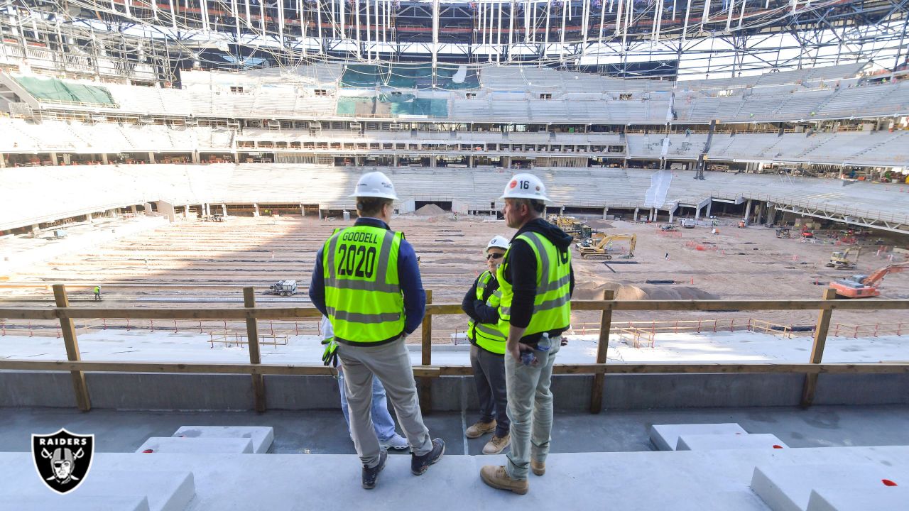 Progress Continues Inside Allegiant Stadium as Construction Nears  Completion