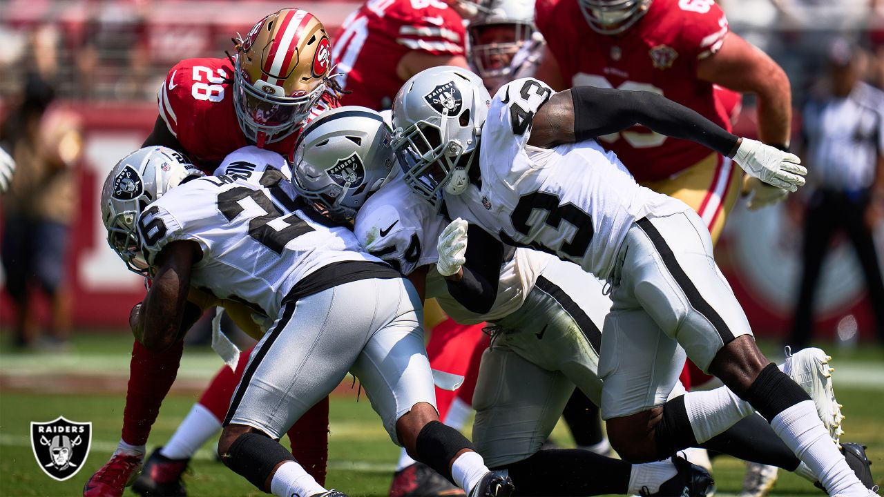 Las Vegas Raiders free safety Karl Joseph (43) in action during an