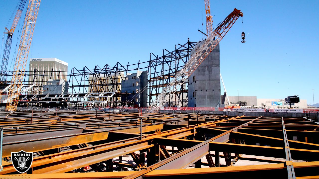 Raiders Rep: Las Vegas Stadium Construction About 44% Complete - Football  Stadium Digest