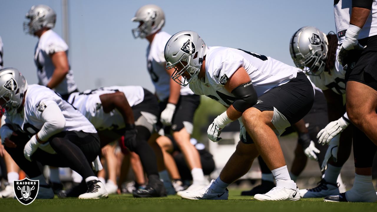 Las Vegas Raiders defensive tackle Matthew Butler (94) leaves the field  after warming up before an NFL football game against the Jacksonville  Jaguars, Sunday, Nov. 6, 2022, in Jacksonville, Fla. (AP Photo/Phelan