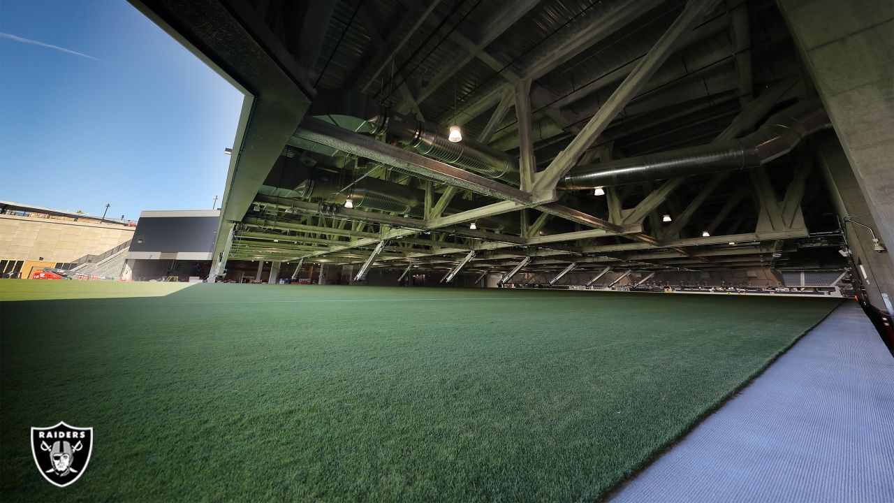 Raiders' Gameday Field Tray Moves Inside Allegiant Stadium for the