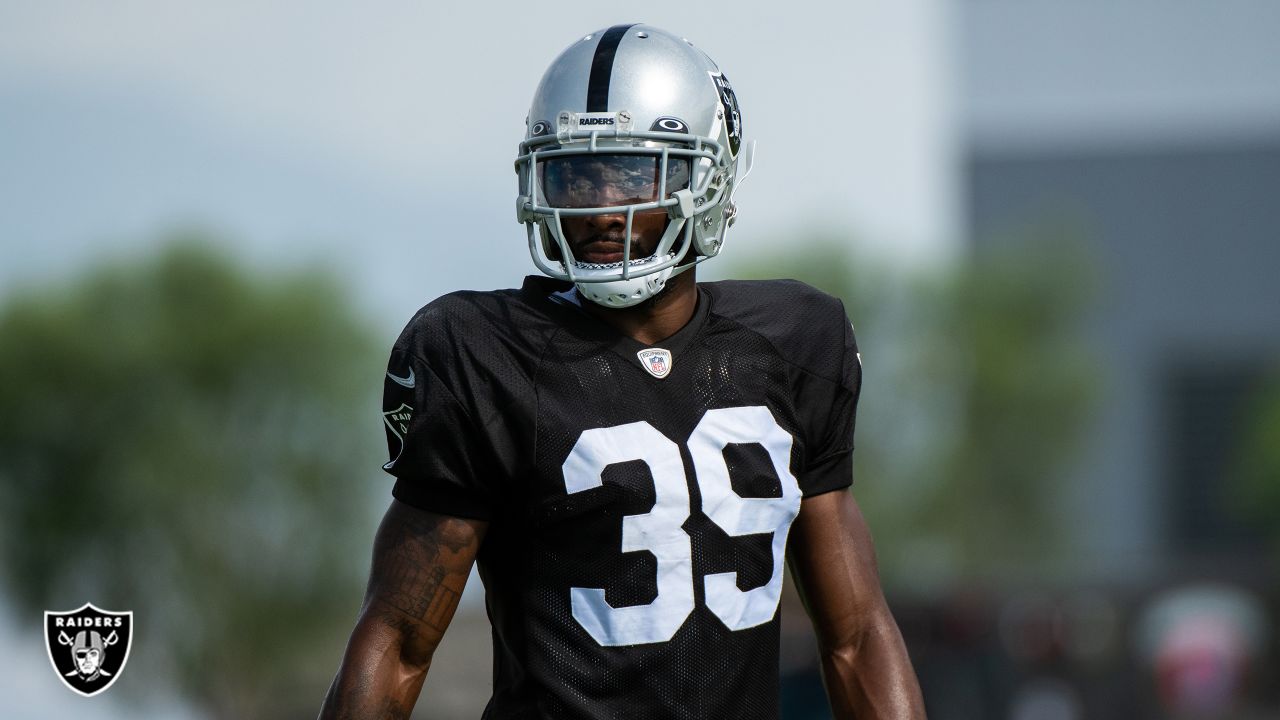 Nate Hobbs back at Raiders camp after charity softball game injury