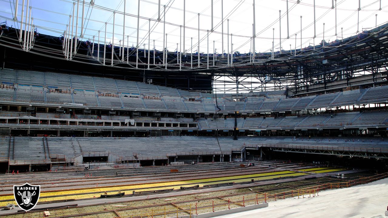 Progress Continues Inside Allegiant Stadium as Construction Nears