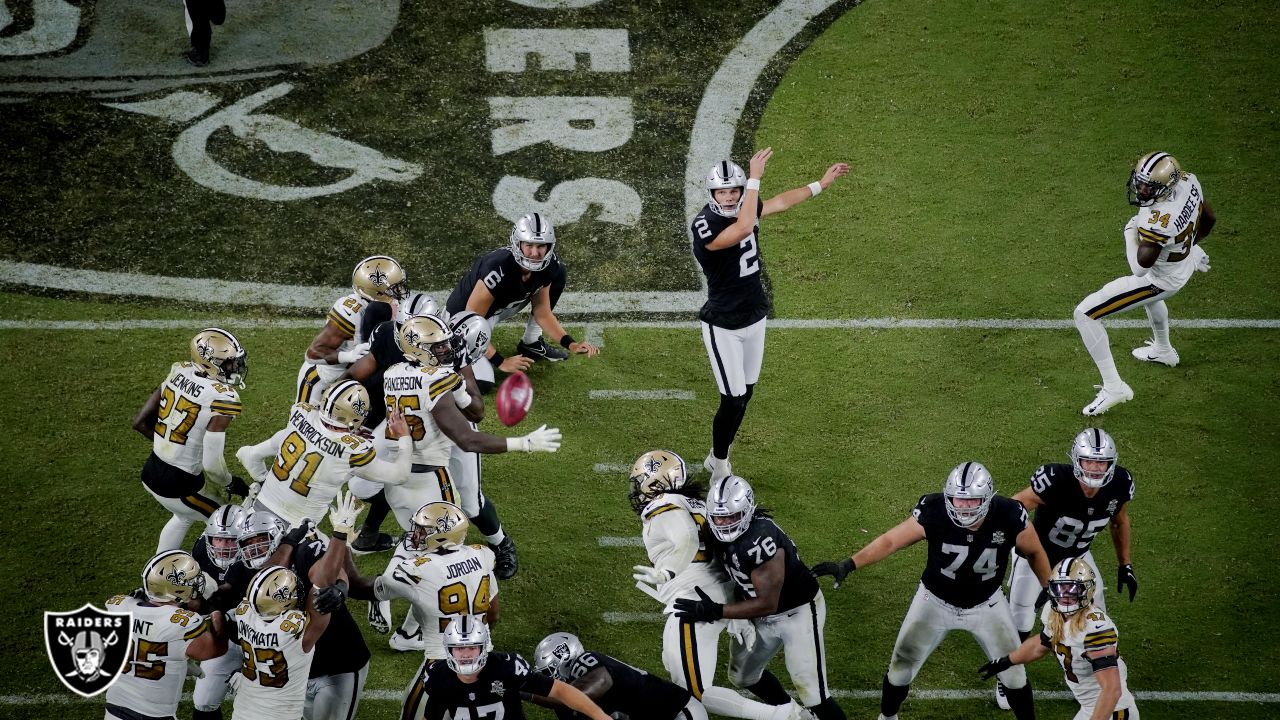 Raiders celebrate Las Vegas debut with victory over New Orleans Saints, NFL