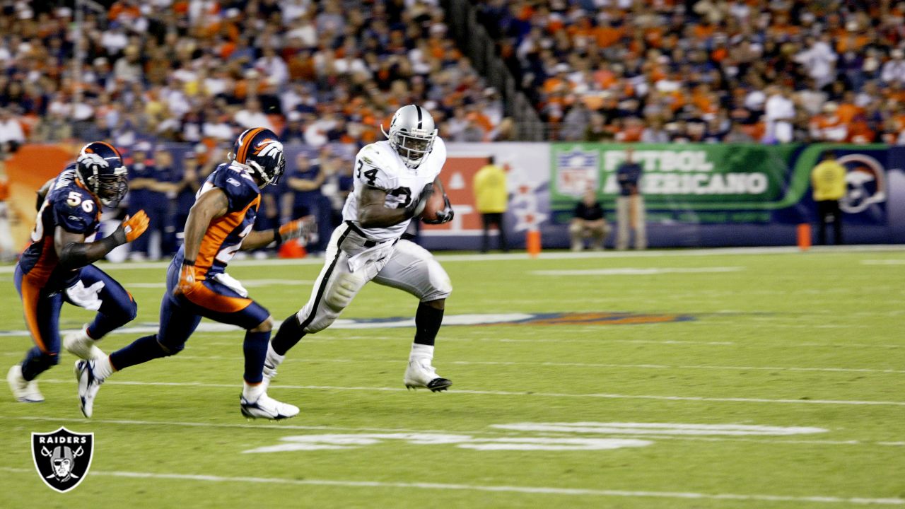 LaMont Jordan of the Oakland Raiders looks on before the game