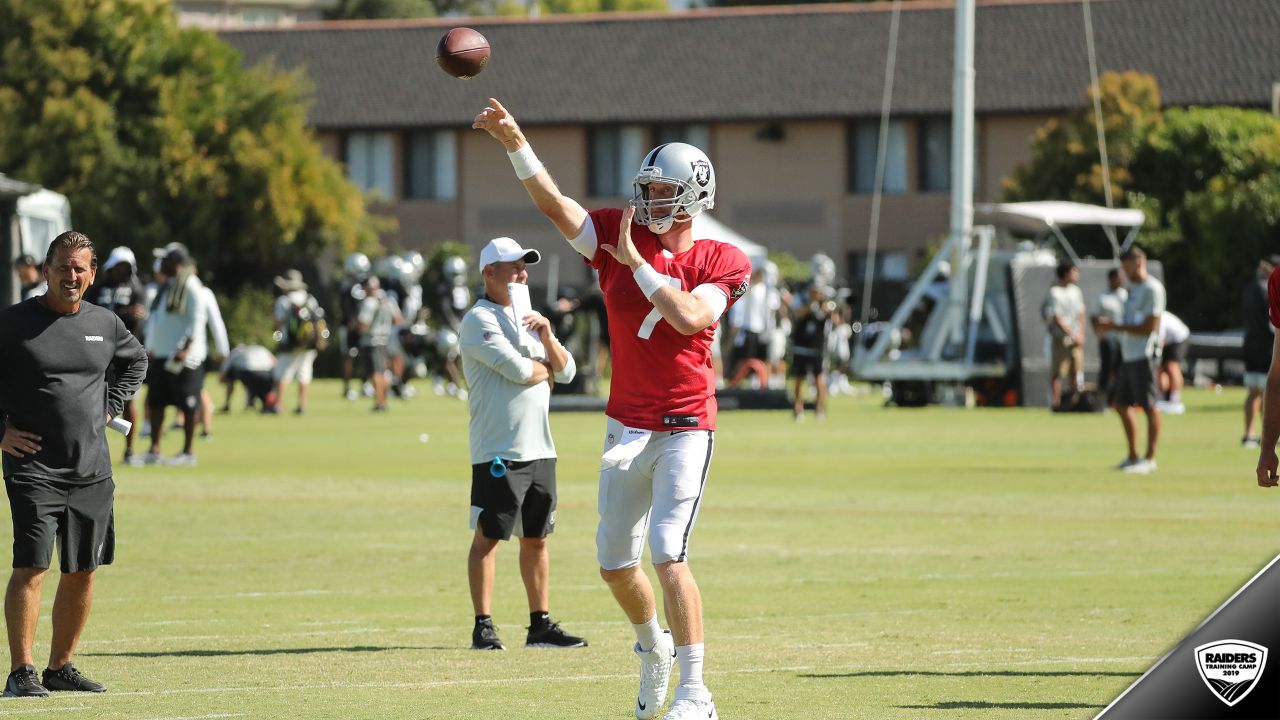 Oakland Raiders center Richie Incognito (64) during NFL football training  camp Monday, July 29, 2019, in Napa, Calif. (AP Photo/Eric Risberg Stock  Photo - Alamy