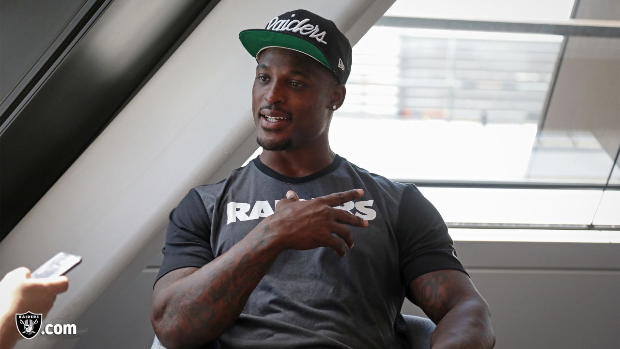 Tahir Whitehead visits London prior to the Raiders international matchup