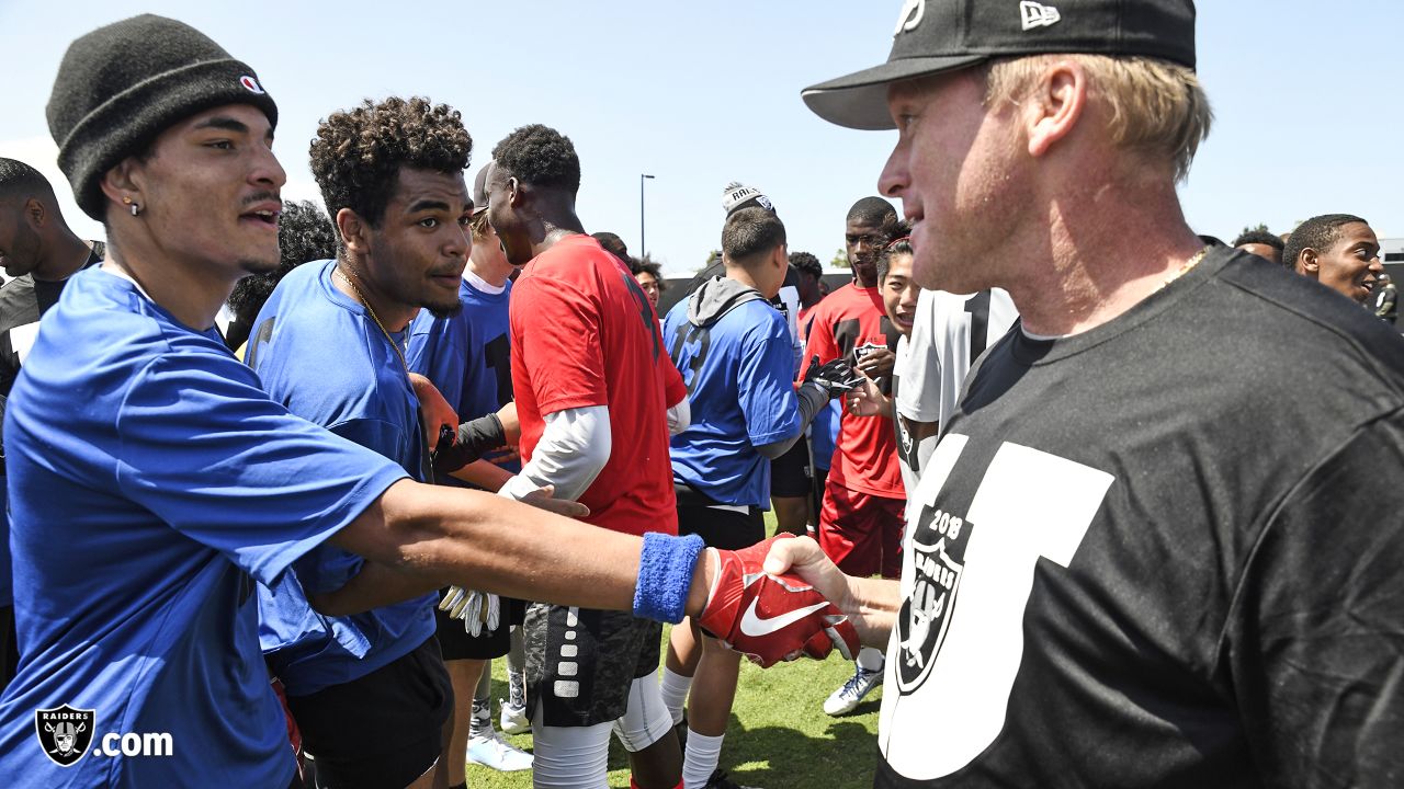 Oakland Raiders host 7-on-7 youth camp at team facility in Alameda