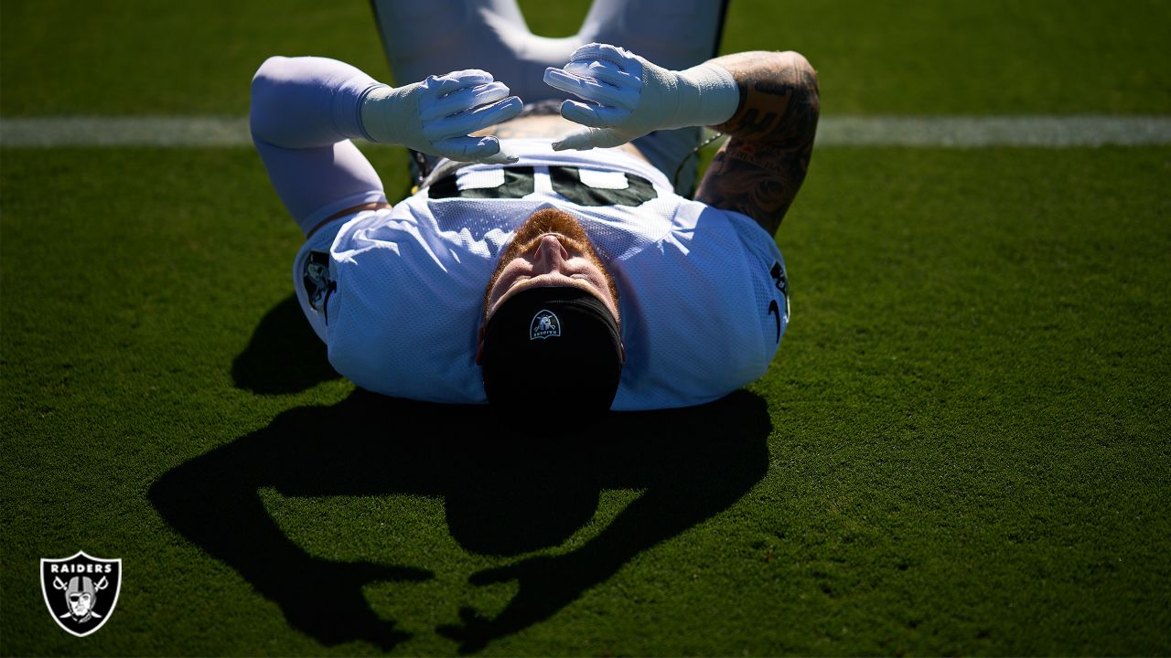 Defensive end Maxx Crosby's sound on the field from joint practice with the  Los Angeles Rams prior to the Raiders' Preseason Week 2 matchup