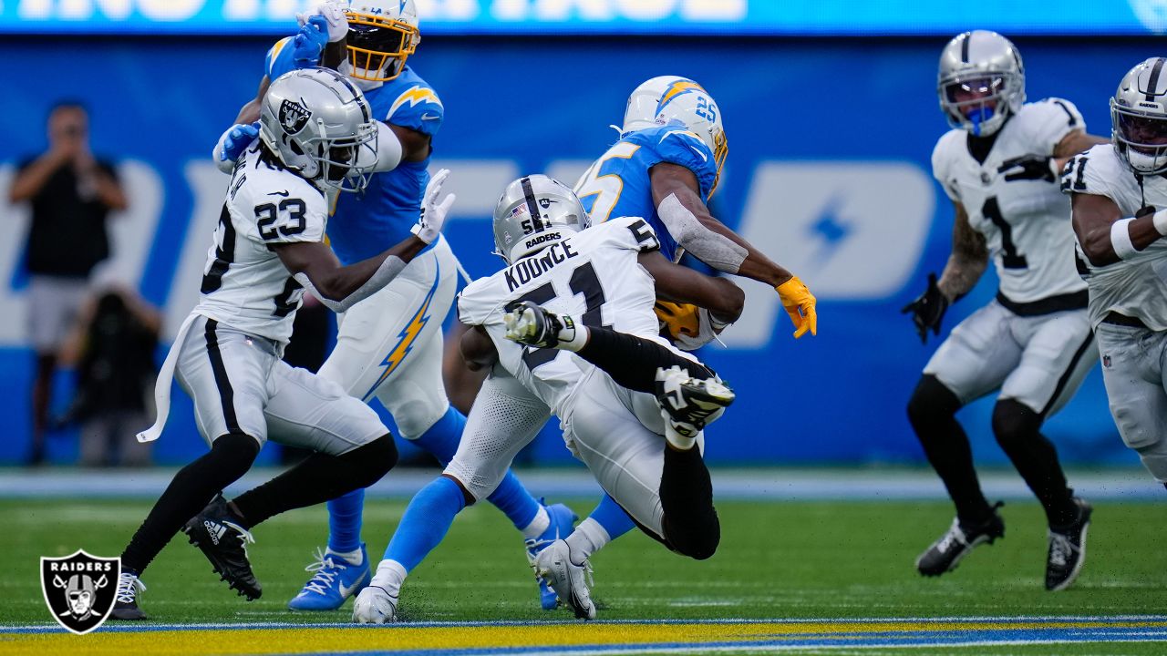 Rookie Raiders QB Aidan O'Connell faces steep learning curve in debut loss  vs. Chargers - The Athletic