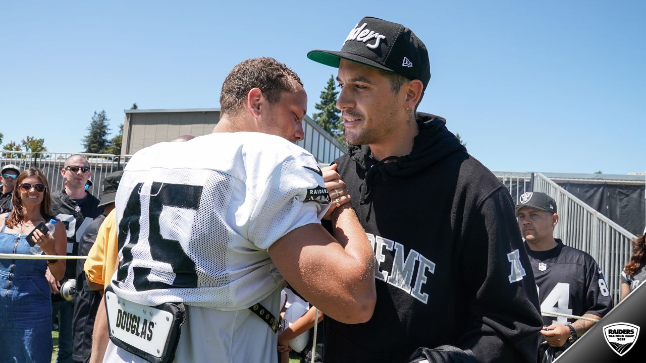 Oakland Raiders center Richie Incognito (64) during NFL football training  camp Monday, July 29, 2019, in Napa, Calif. (AP Photo/Eric Risberg Stock  Photo - Alamy